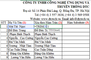 Cách xóa khoảng trắng trong excel đơn giản